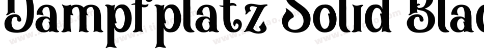 Dampfplatz Solid Black字体转换